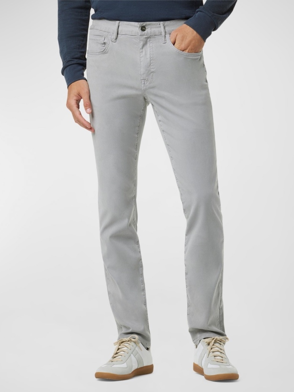 Joe's Jeans The Brixton Twill Slim Straight Pants Ultimate Gray Solid Size 36